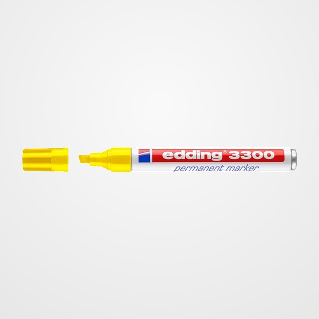 MARCADOR PERMANENTE EDDING 3300 BISELADO AMARILLO