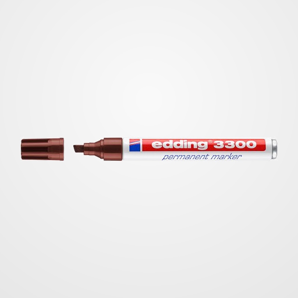 MARCADOR PERMANENTE EDDING 3300 BISELADO MARRON