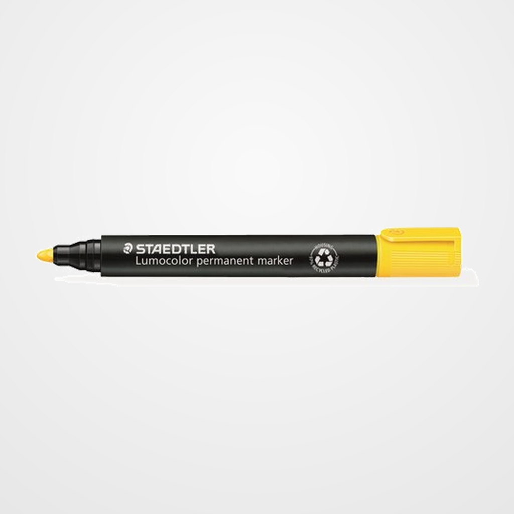 MARCADOR PERMANENTE STAEDTLER 352 LUMOCOLOR CONICO  AMARILLO