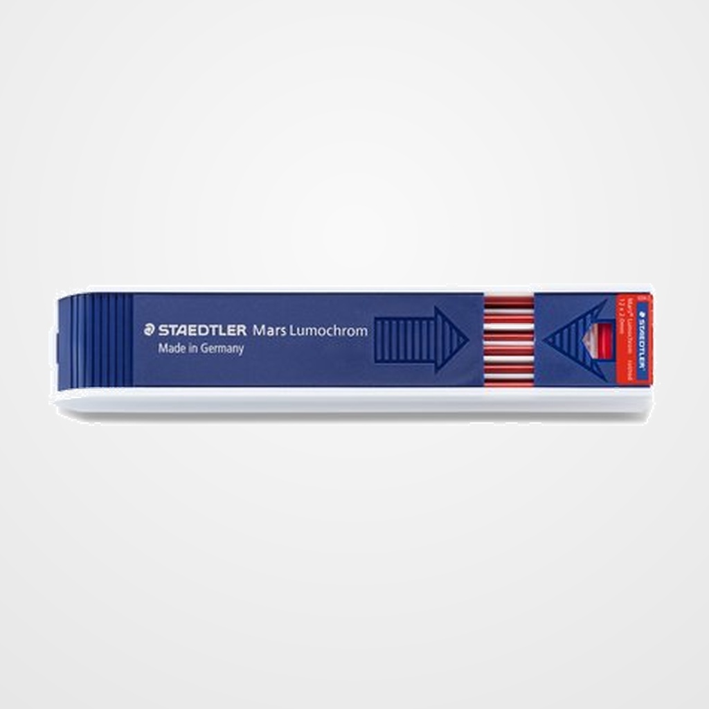 MINAS COLOR STAEDTLER 204 MARS LUMOCHROM 2,0 ROJO (ESTUCHE de 12)