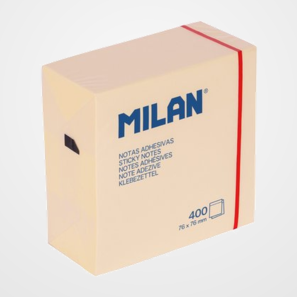 NOTAS ADHESIVAS MILAN 400h 76x76 AMARILLA