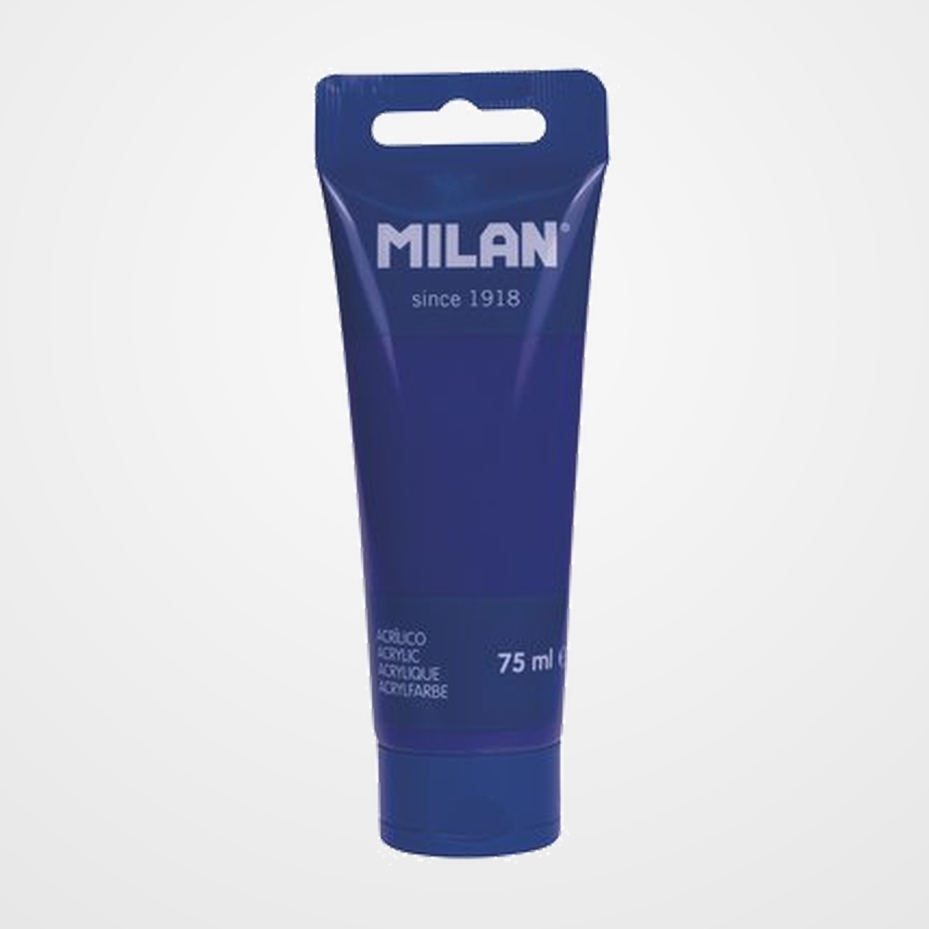 PINTURA ACRILICA MILAN 75 ml (Tubo) AZUL ULTRAMAR (OCEAN BLUE)