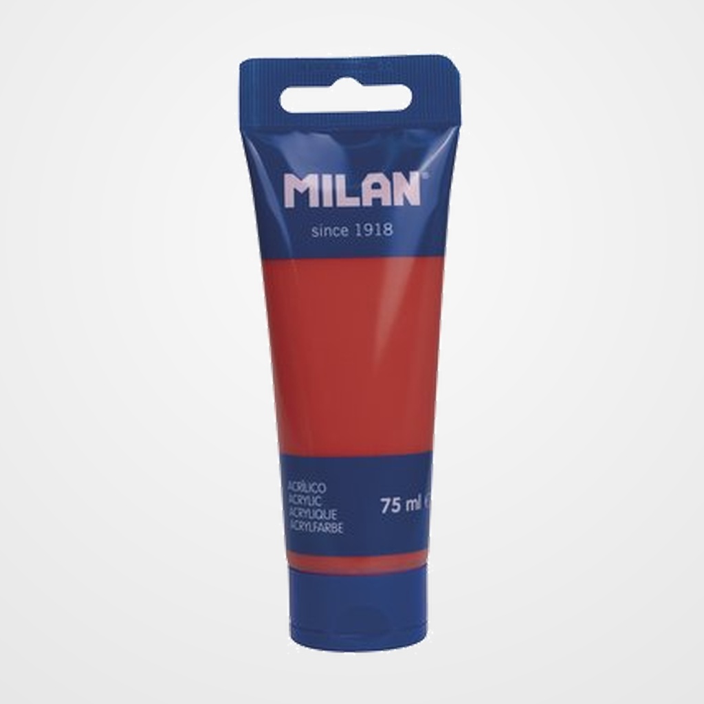 PINTURA ACRILICA MILAN 75 ml (Tubo) BERMELLON (WATERMELON RED)