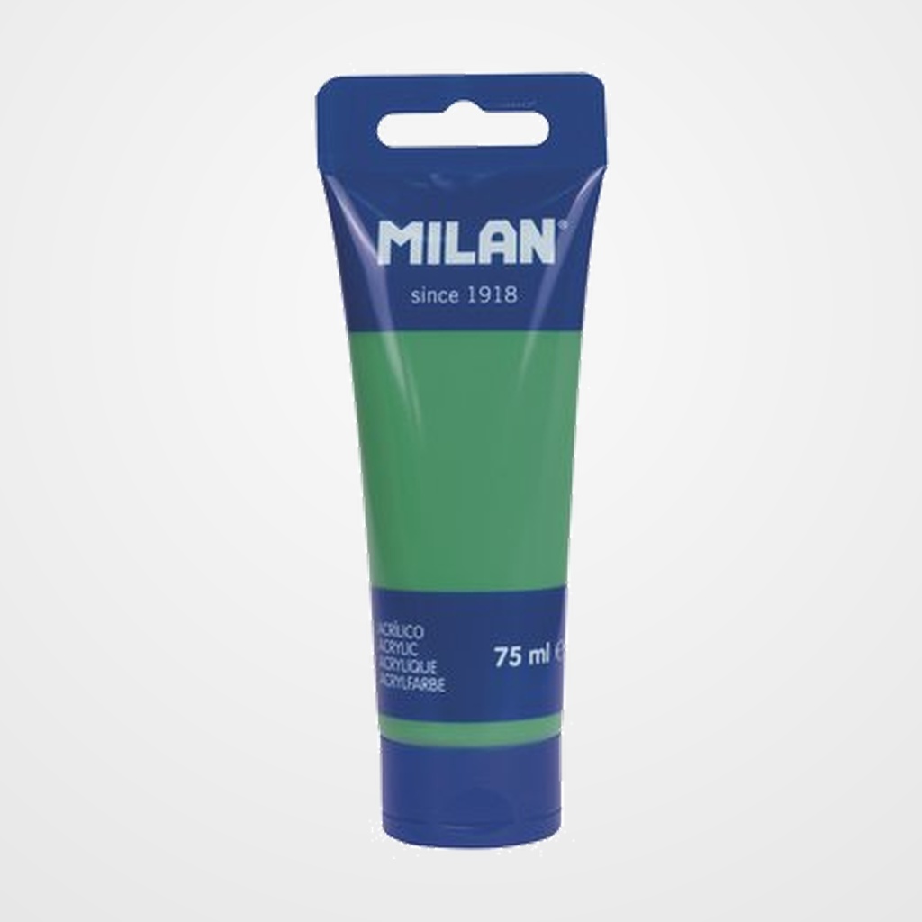 PINTURA ACRILICA MILAN 75 ml (Tubo) VERDE (GRASS GREEN)