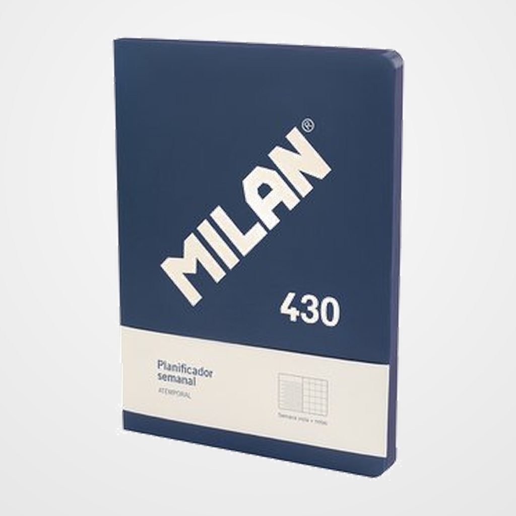 PLANIFICADOR MILAN 430 since 1918 PERPETUO SEMANAL/MENSUAL AZUL