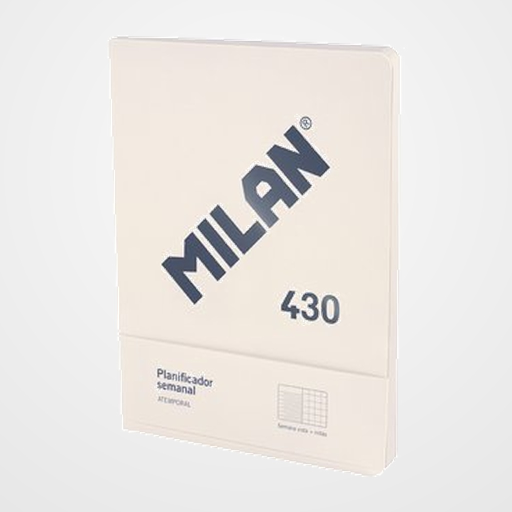 PLANIFICADOR MILAN 430 since 1918 PERPETUO SEMANAL/MENSUAL BEIGE