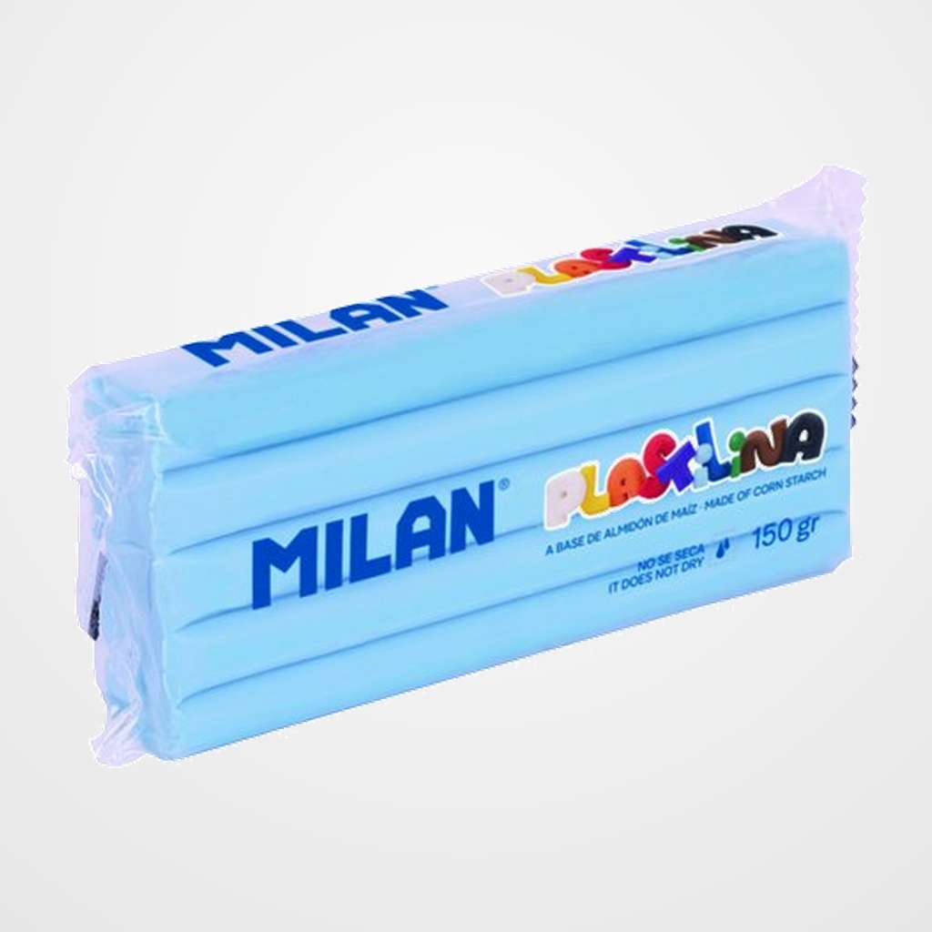 PLASTILINA MILAN 150g AZUL CLARO