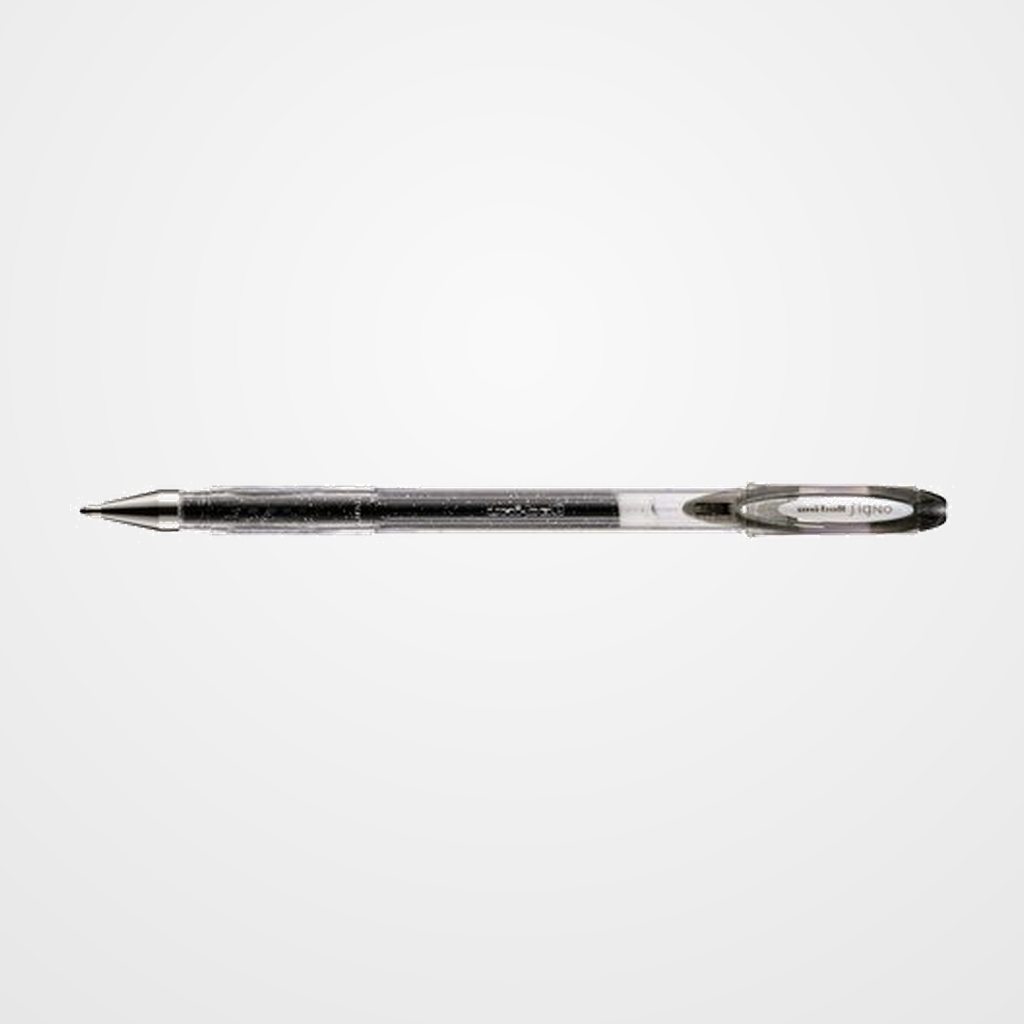 ROLLER GEL UNI-BALL SIGNO SPARKLING 1,0 (UM-120SP)  NEGRO