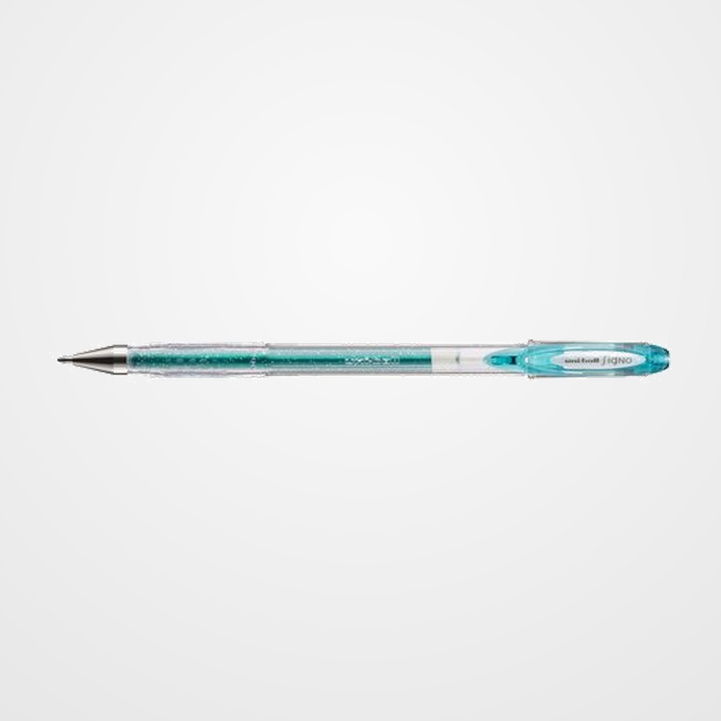 ROLLER GEL UNI-BALL SIGNO SPARKLING 1,0 (UM-120SP)  TURQUESA