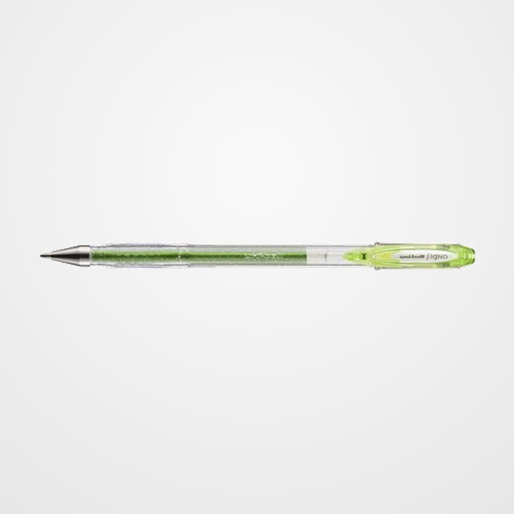 ROLLER GEL UNI-BALL SIGNO SPARKLING 1,0 (UM-120SP)  VERDE MANZANA