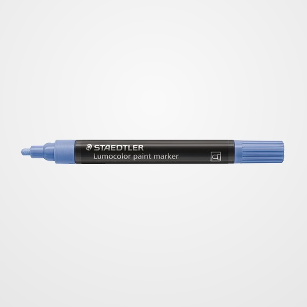 ROTULADOR ACRILICO STAEDTLER 349 LUMOCOLOR PAINT PERMANENTE AZUL PASTEL