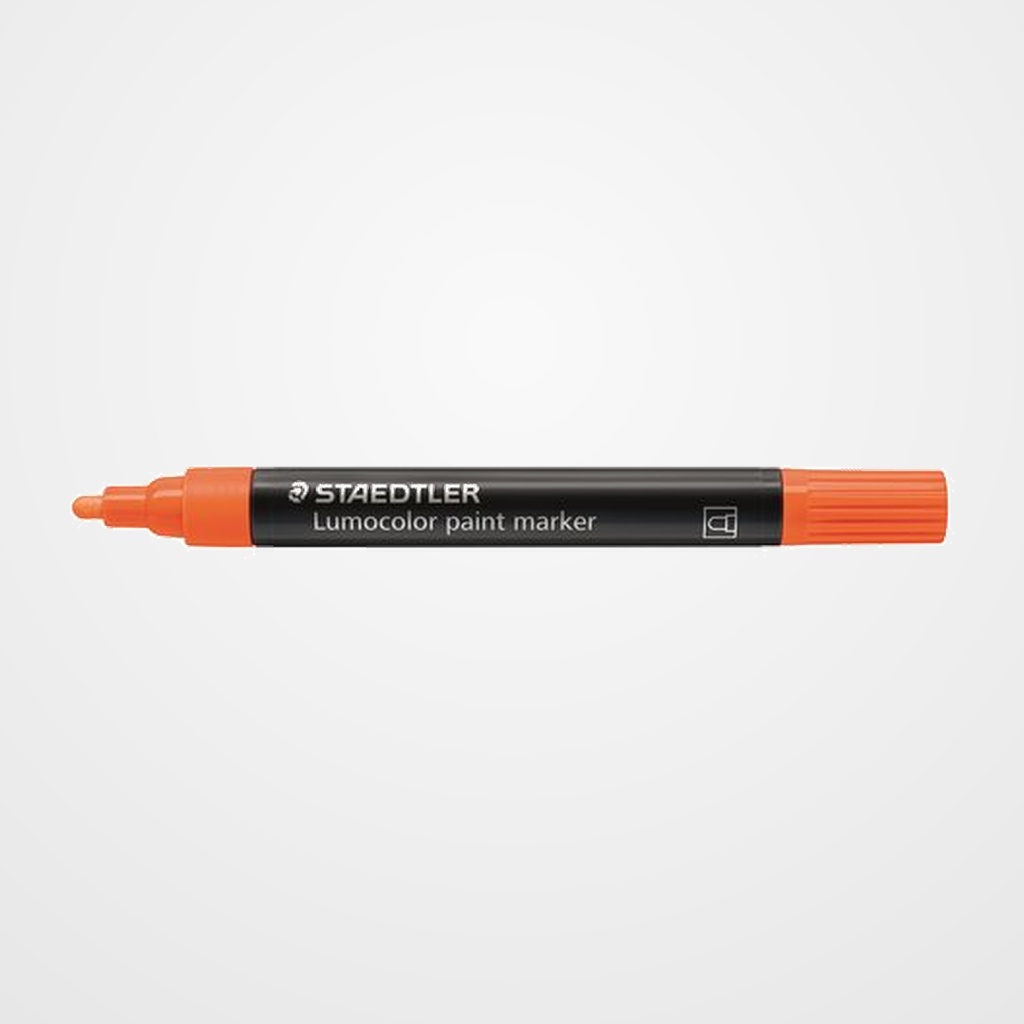 ROTULADOR ACRILICO STAEDTLER 349 LUMOCOLOR PAINT PERMANENTE NARANJA