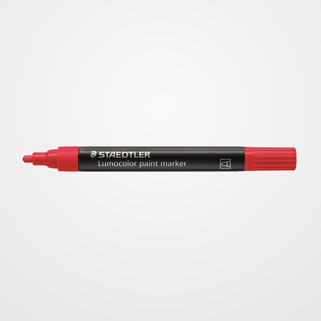 ROTULADOR ACRILICO STAEDTLER 349 LUMOCOLOR PAINT PERMANENTE ROJO