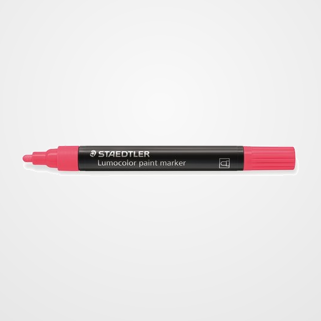 ROTULADOR ACRILICO STAEDTLER 349 LUMOCOLOR PAINT PERMANENTE ROSA NEON