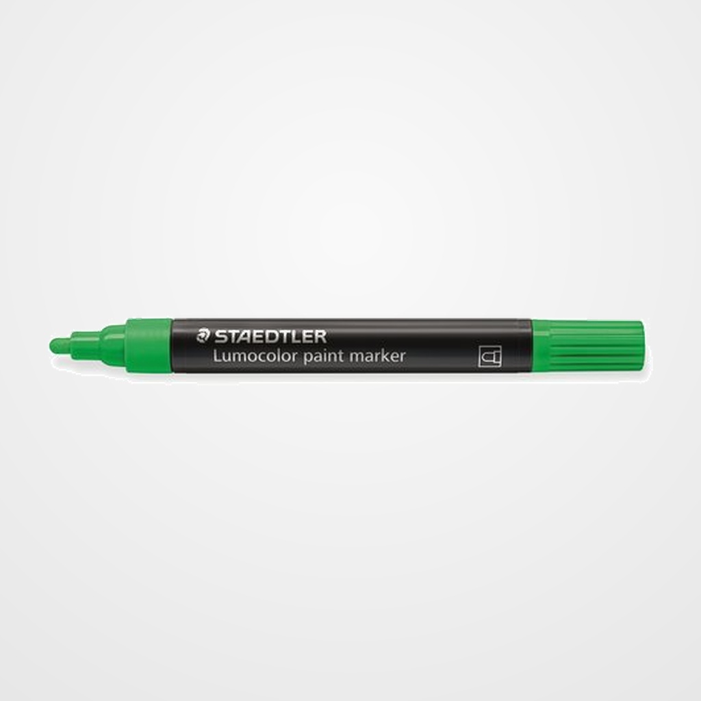 ROTULADOR ACRILICO STAEDTLER 349 LUMOCOLOR PAINT PERMANENTE VERDE NEON
