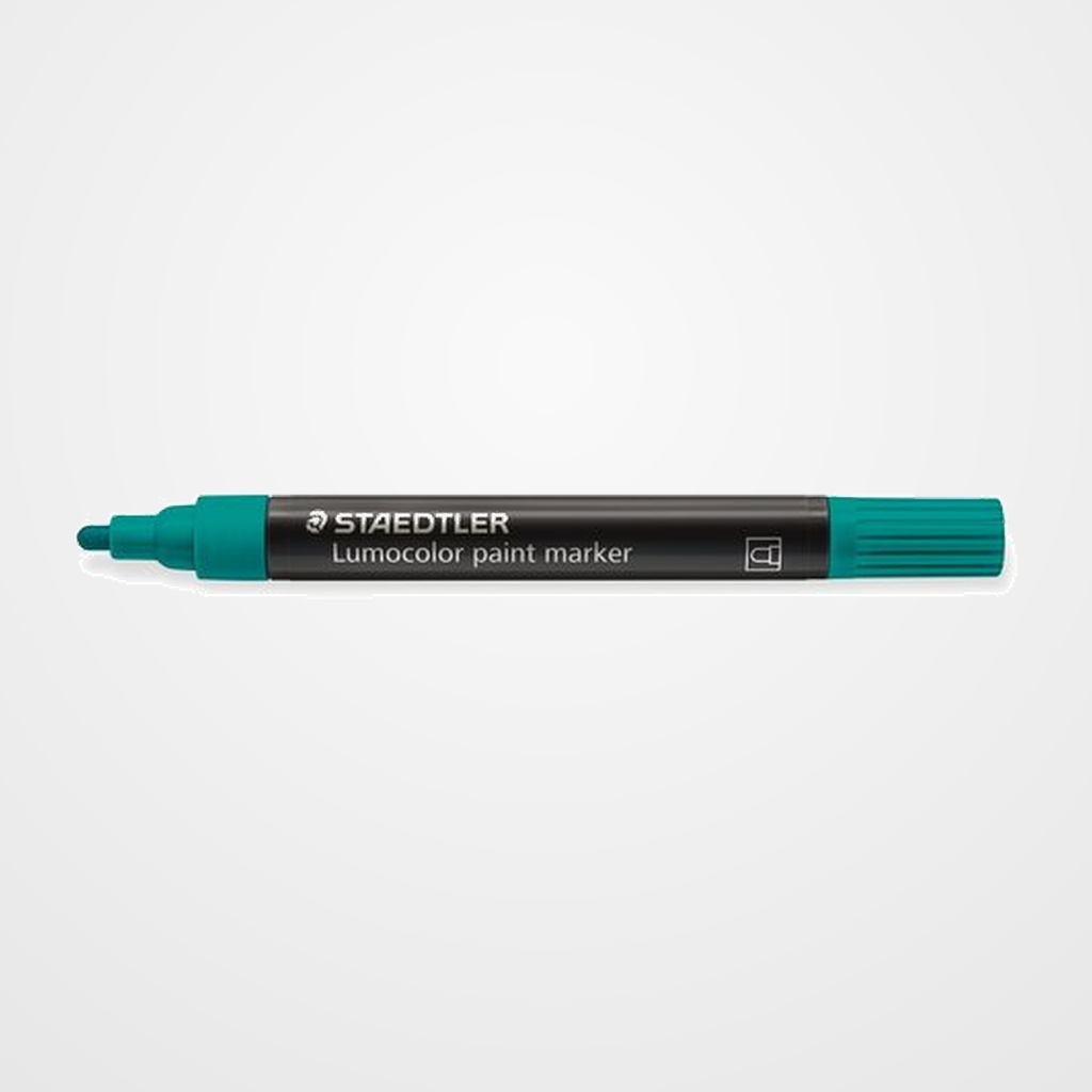 ROTULADOR ACRILICO STAEDTLER 349 LUMOCOLOR PAINT PERMANENTE VERDE PINO