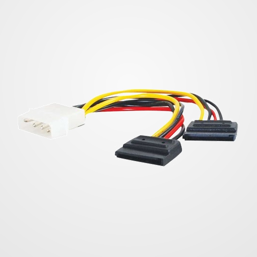 CABLE ALIMENTACION GEMBIRD 2x SATA 0,15M