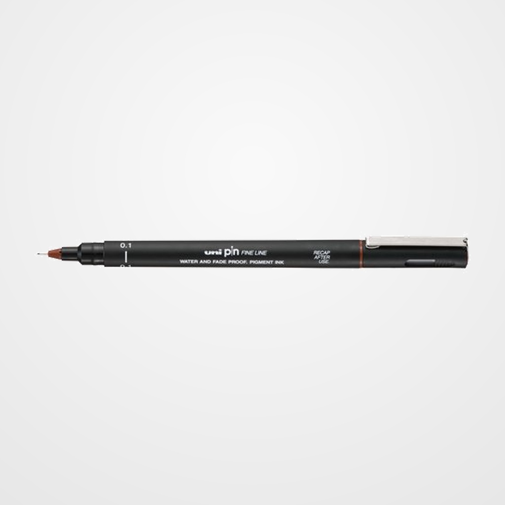 ROTULADOR CALIBRADO UNI-BALL PIN 0,1 mm MARRON