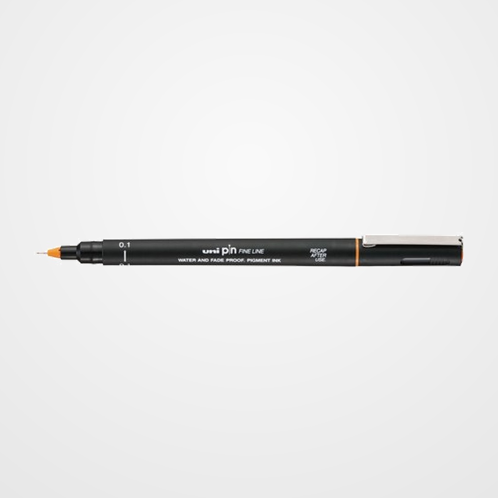 ROTULADOR CALIBRADO UNI-BALL PIN 0,1 mm NARANJA