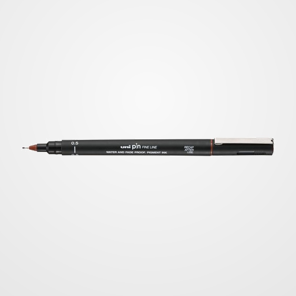 ROTULADOR CALIBRADO UNI-BALL PIN 0,5 mm MARRON