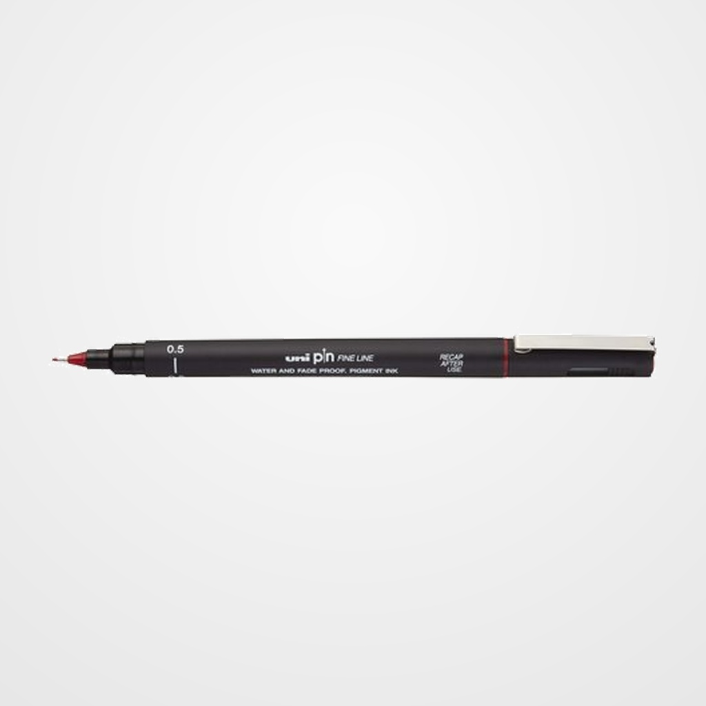 ROTULADOR CALIBRADO UNI-BALL PIN 0,5 mm ROJO