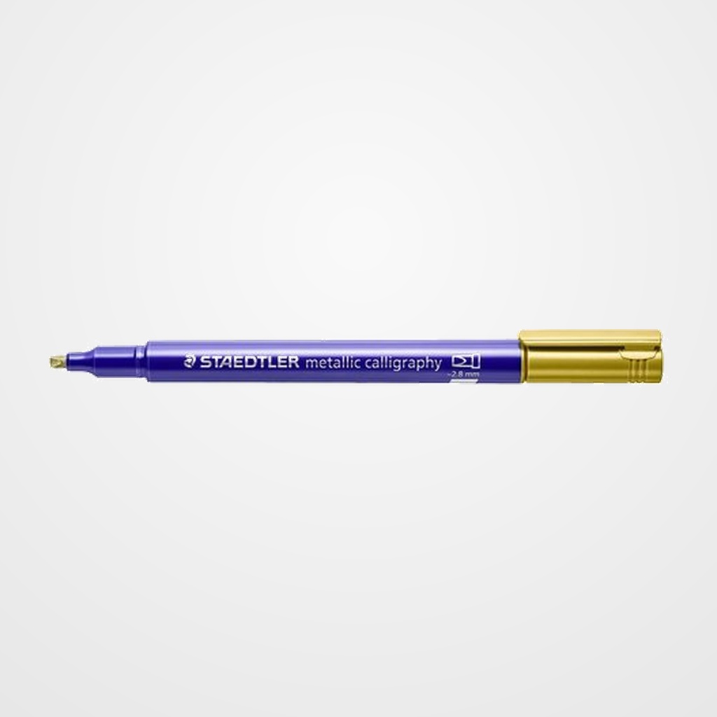 ROTULADOR FIBRA STAEDTLER METALLIC CALLIGRAPHY CALIGRAFIA ORO ESTUCHE de 10