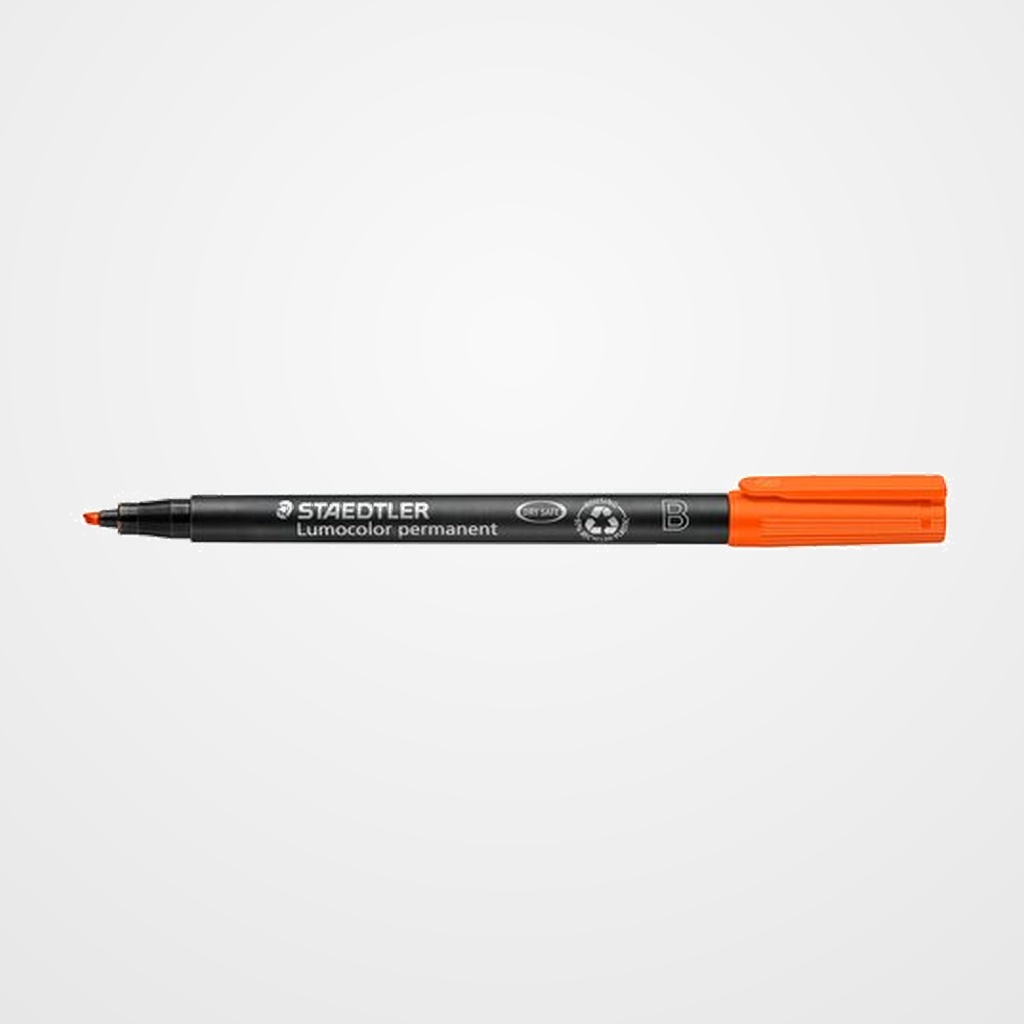 ROTULADOR PERMANENTE STAEDTLER 314 LUMOCOLOR BISELADO NARANJA