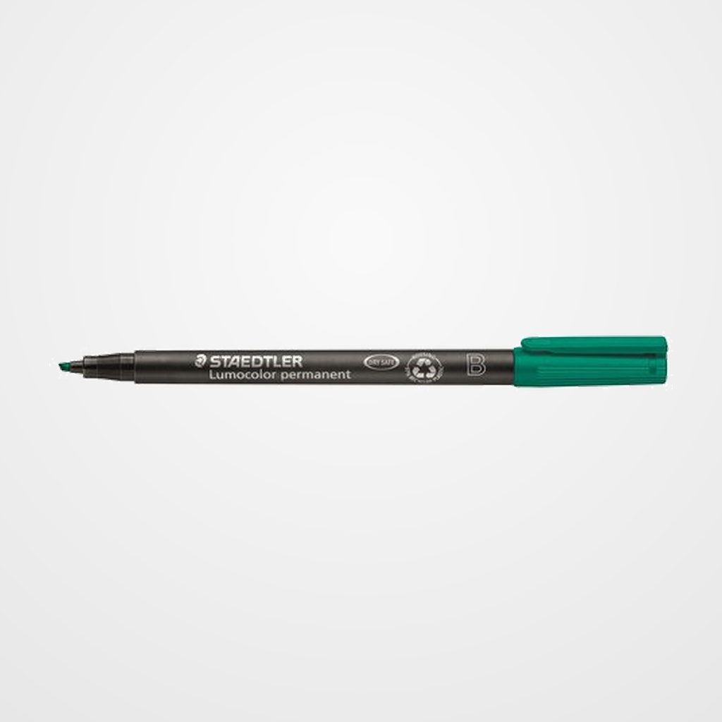 [10204573] ROTULADOR PERMANENTE STAEDTLER 314 LUMOCOLOR BISELADO VERDE