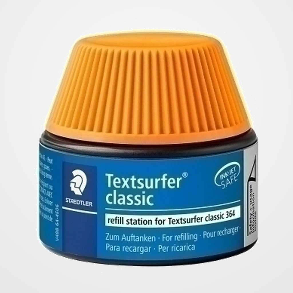 TINTA ROTULADOR STAEDTLER 364 FLUORESCENTE FRASCO 30 ml. NARANJA