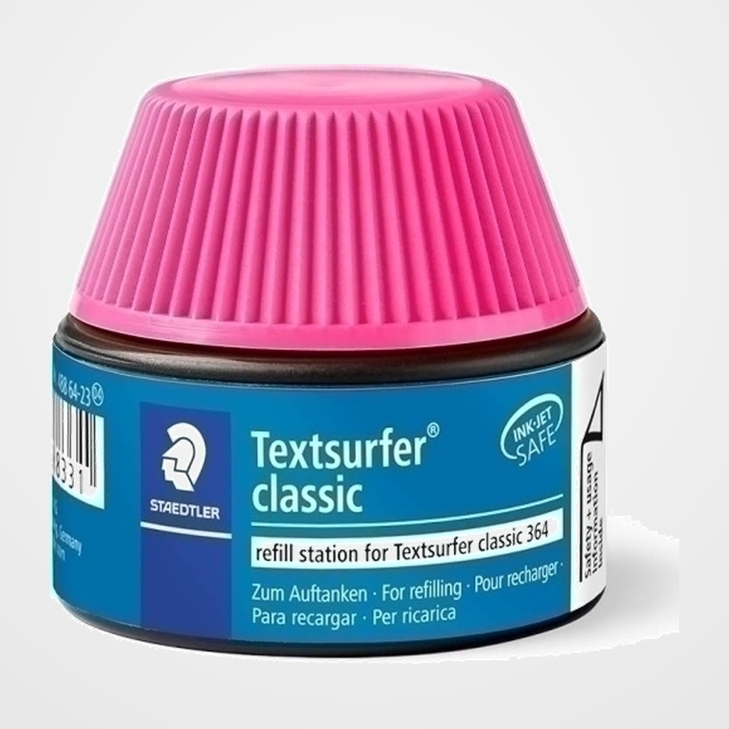 TINTA ROTULADOR STAEDTLER 364 FLUORESCENTE FRASCO 30 ml. ROSA