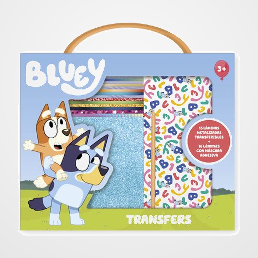 JUEGO IMAGILAND BLUEY TRANSFERS CAJA MALETIN