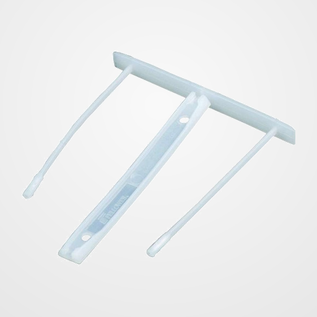FASTENER FELLOWES PLASTICO CLIP BLANCO 85mm (Caja de 100)