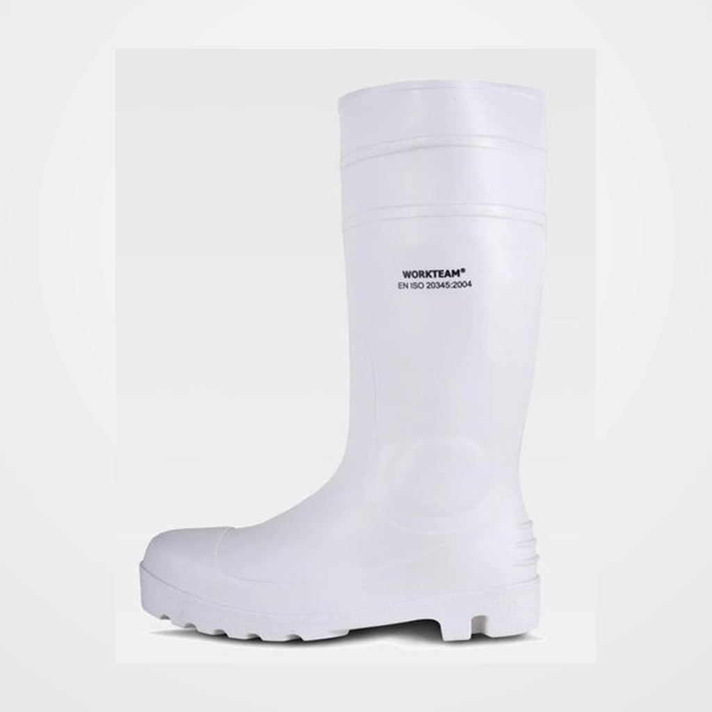 BOTA SEGURIDAD POCERA WORKTEAM NITRILO/PVC P2401 TALLA 42 BLANCA