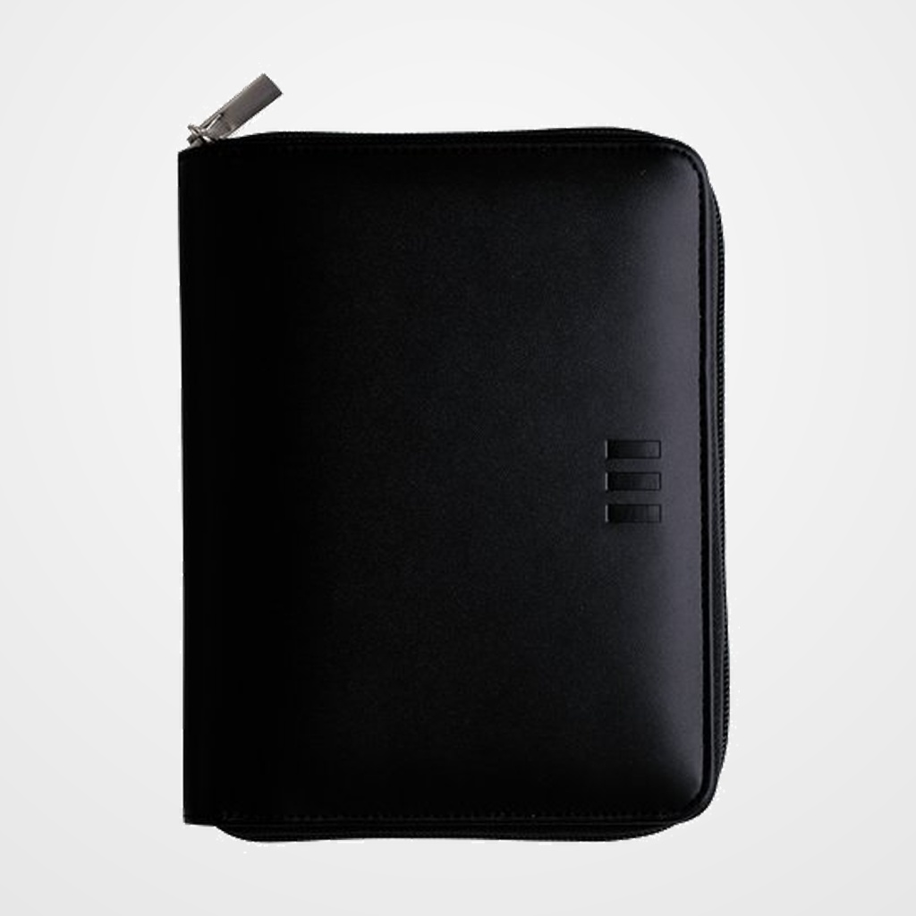 AGENDA ANUAL (2027) FINOCAM OPEN CREMALLERA CLAN ANILLAS CON CUBIERTA SINTETICA con CREMALLERA 1000 155x215 S/V NEGRO