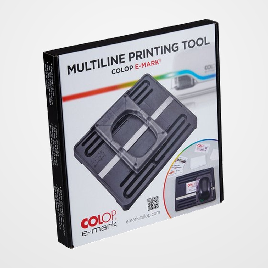 ACCESORIO SELLO COLOP ELECTRONICO E-MARK PLANTILLA MULTILINE (HASTA 3 LINEAS DE IMPRESION)