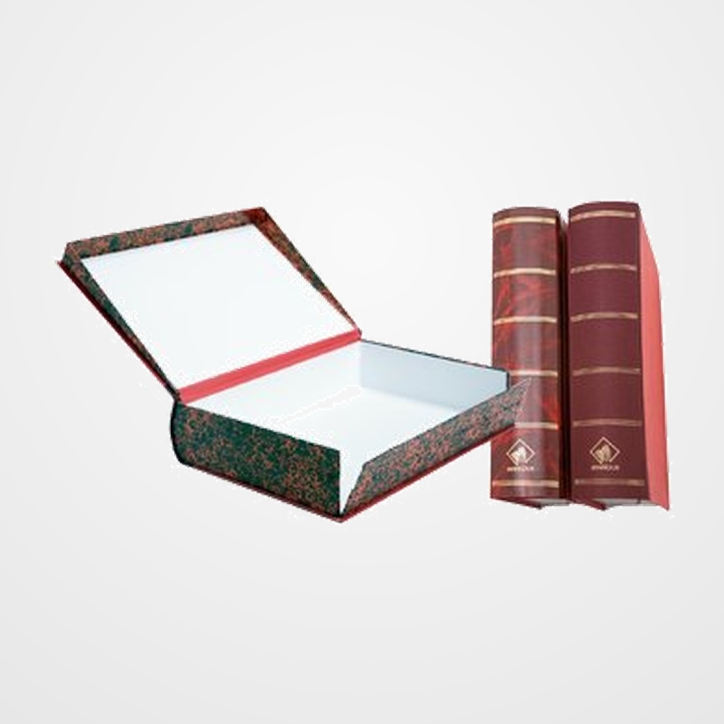 CAJA CON FORMA DE LIBRO Fº MARRON