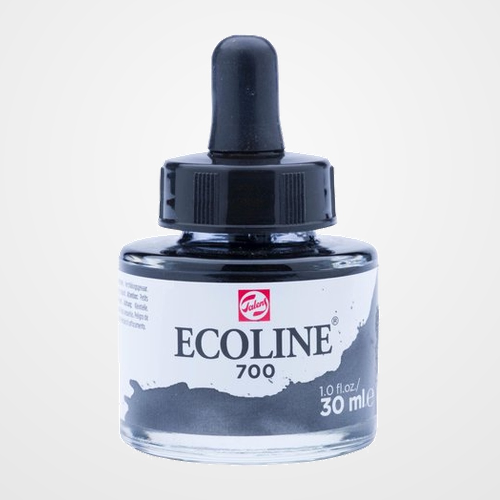 ACUARELA LIQUIDA ECOLINE  30 ml (frasco) NEGRO