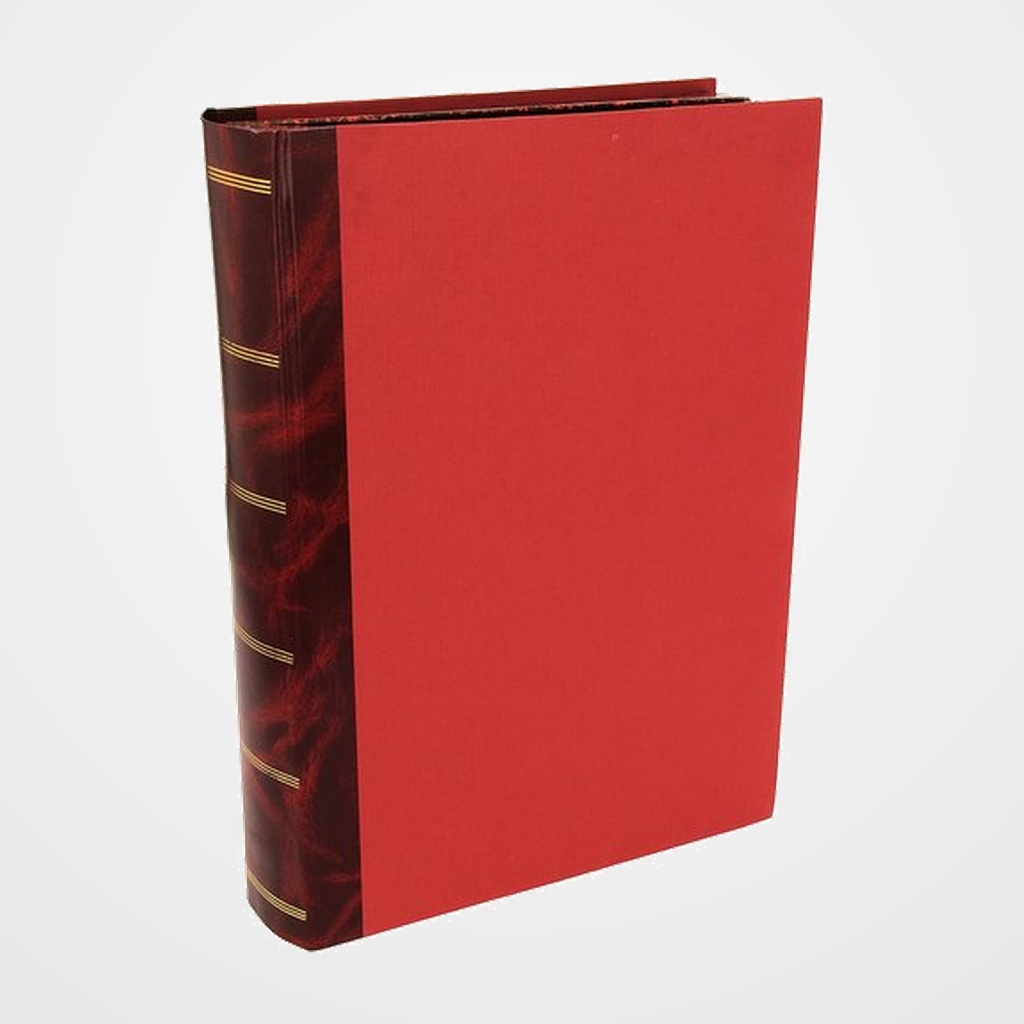 CAJA CON FORMA DE LIBRO Fº PROLONGADO MARRON