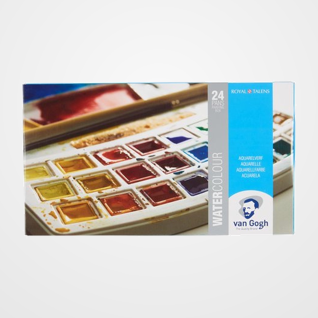 ACUARELAS VAN GOGH PASTILLA CAJA DE 24