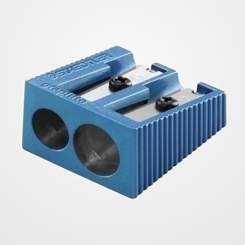 AFILALAPIZ METALICO STAEDTLER CUÑA 2 USOS COL. SURTIDOS