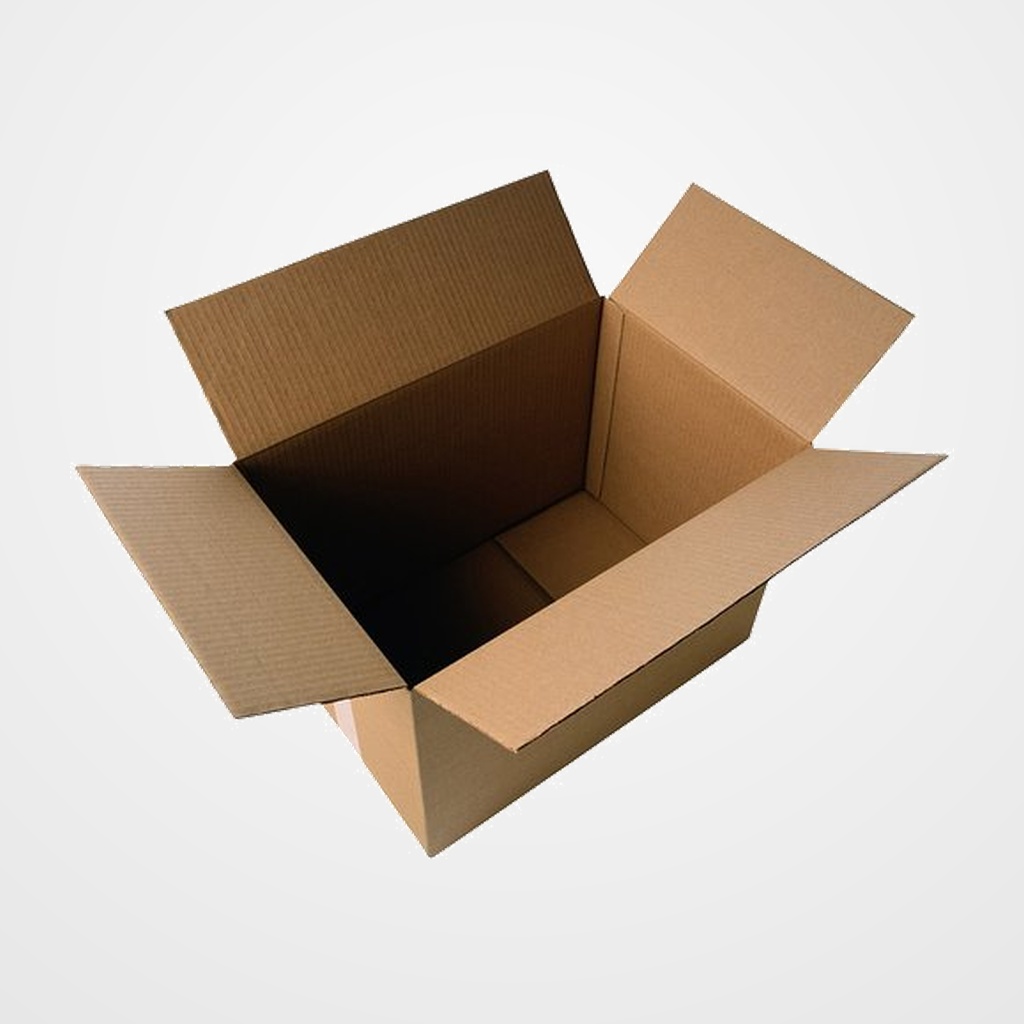 CAJA DE EMBALAR ANONIMA 427x304x250 AUTOMONTABLE SENCILLA 3 mm. MARRON