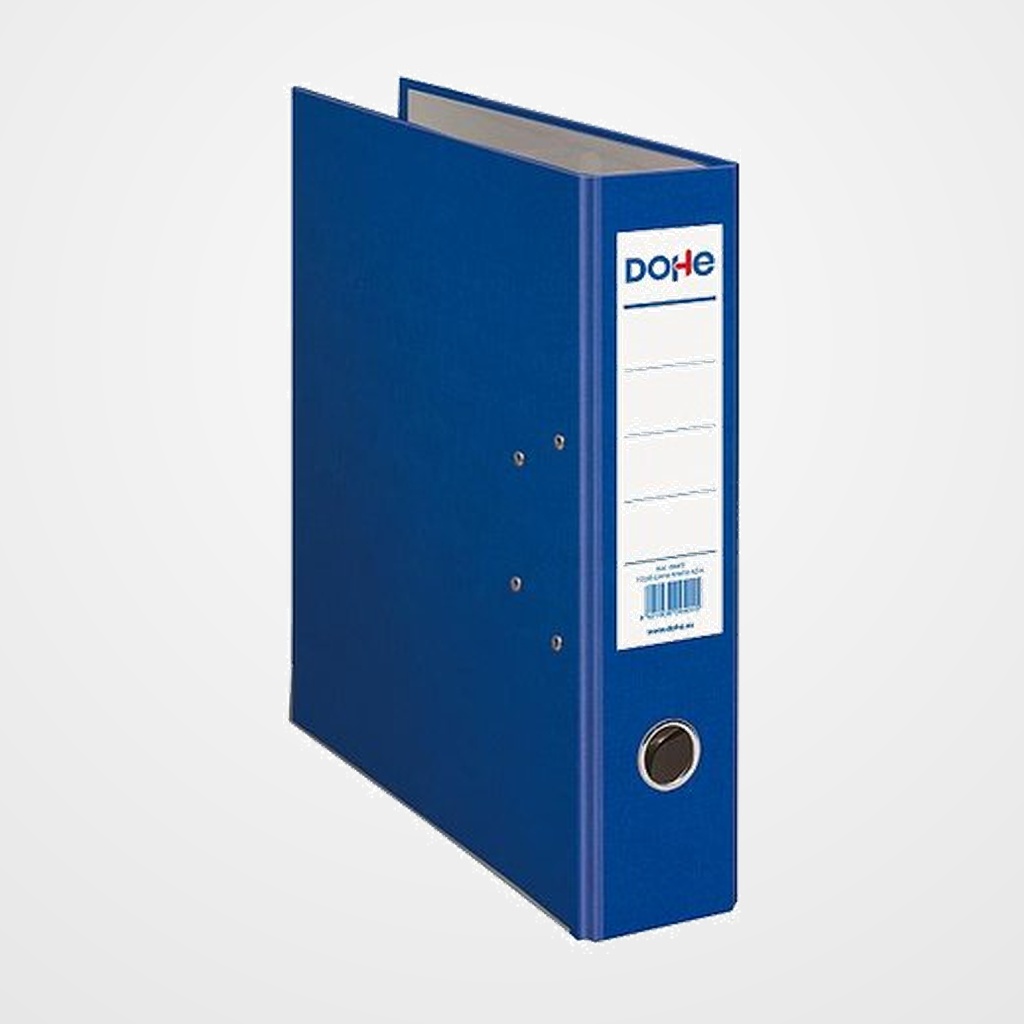 ARCHIVADOR DOHE palanca PLASTIF.COLOR Fº 75mm AZUL
