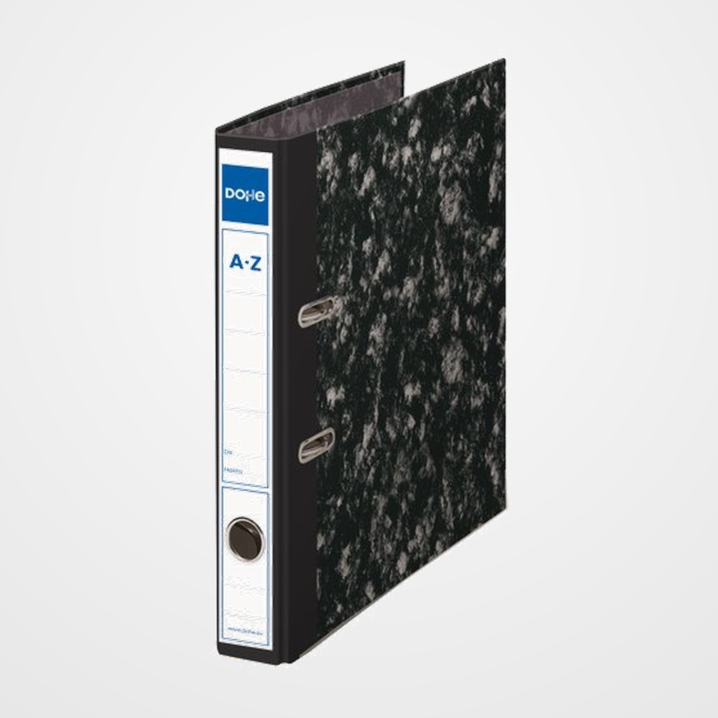 ARCHIVADOR palanca DOHE CARTON FORRADO CON RADO CLASICO JASPEADO Fº 50mm