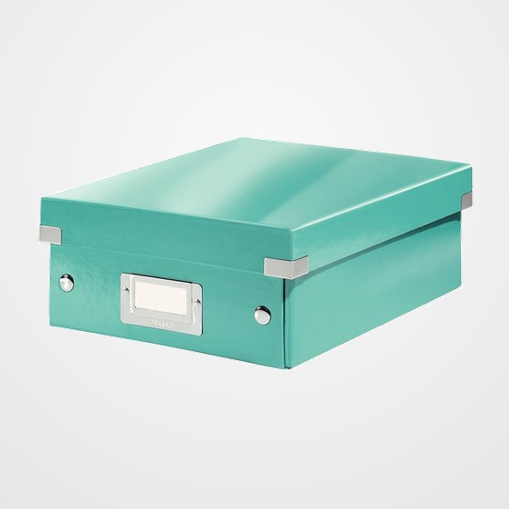 CAJA PARA ALMACENAMIENTO LEITZ CLICK&STORE ORGANIZADORA PEQUEÑA 220x100x285 mm TURQUESA