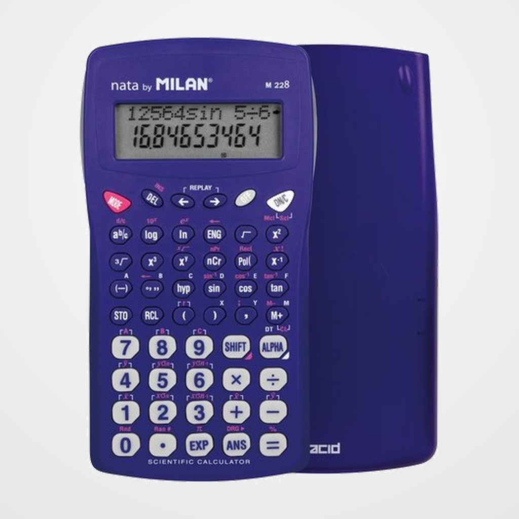 CALCULADORA CIENTIFICA MILAN 10+2 DIGITOS M228 ACID AZUL