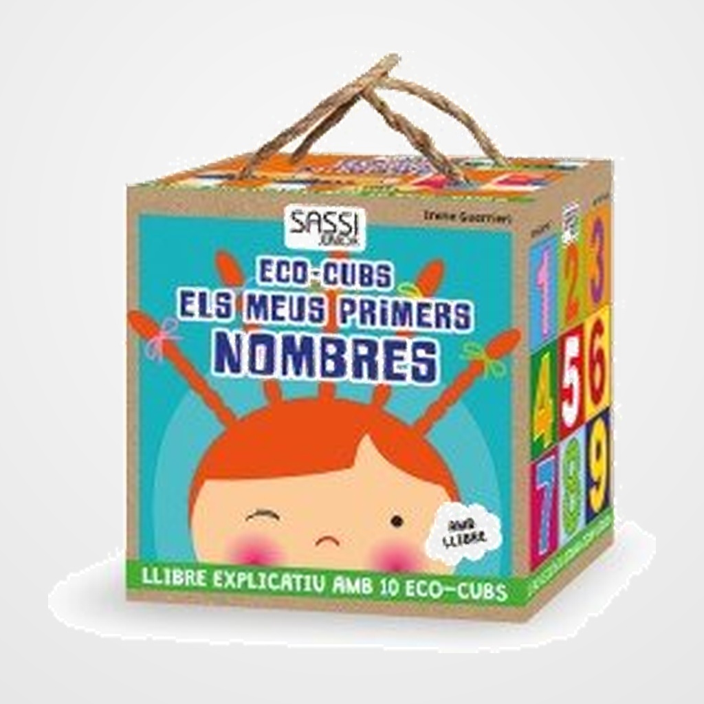 BLOQUES Y LIBRO SASSI MANOLITO BOOKS ELS MEUS PRIMERS NOMBRES - CATALAN 10 PIEZAS (+2 años)