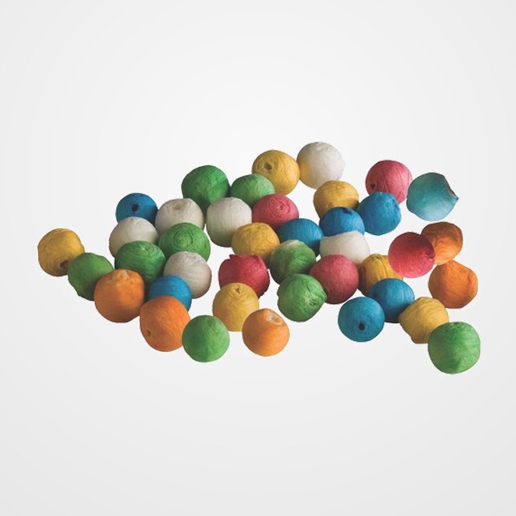 BOLAS DE CELULOSA NIEFENVER 100 UD.COLORES SURTIDOS (Ø 18mm)