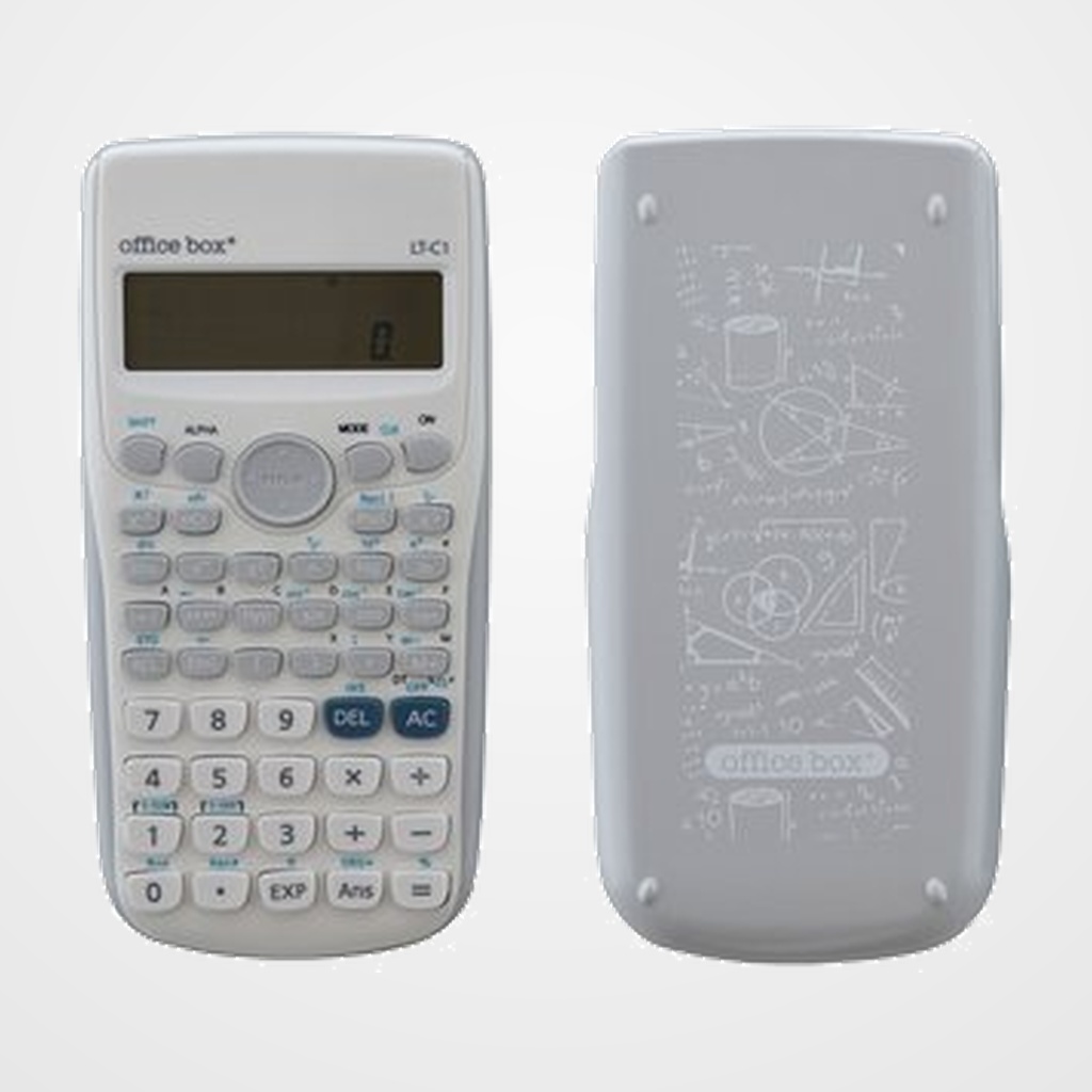 CALCULADORA CIENTIFICA OFFICE BOX 10+2 DIGITOS (2 líneas) BLANCO