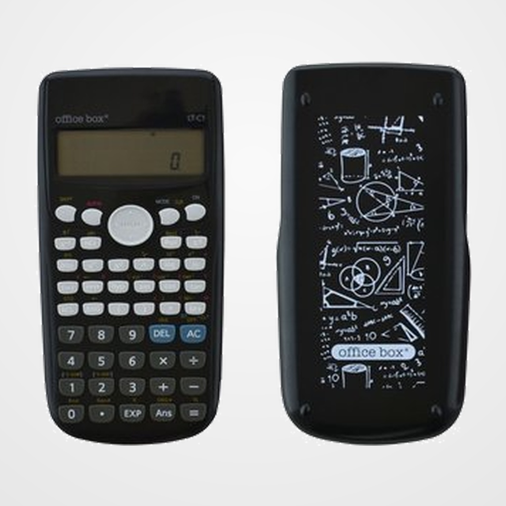 CALCULADORA CIENTIFICA OFFICE BOX 10+2 DIGITOS (2 líneas) NEGRO