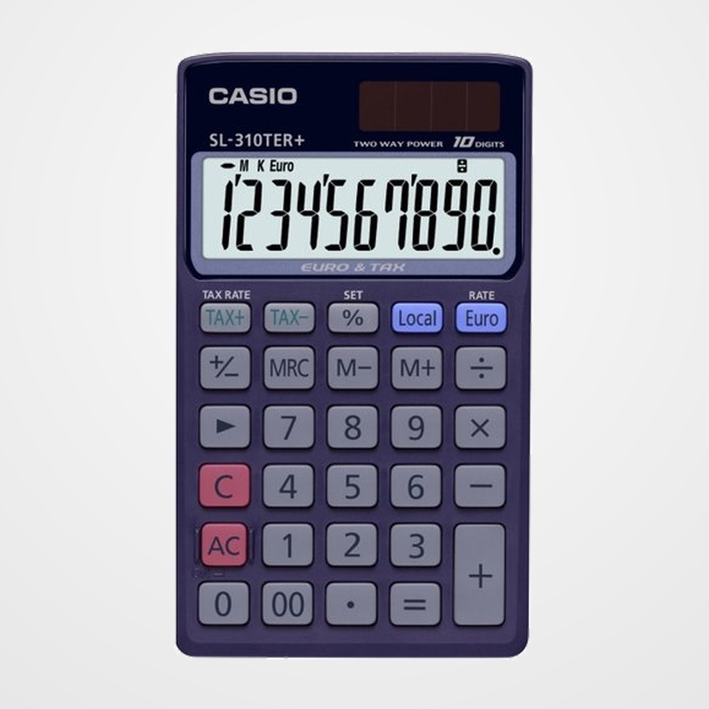 CALCULADORA de BOLSILLO CASIO 10 DIGITOS SL-310 TER